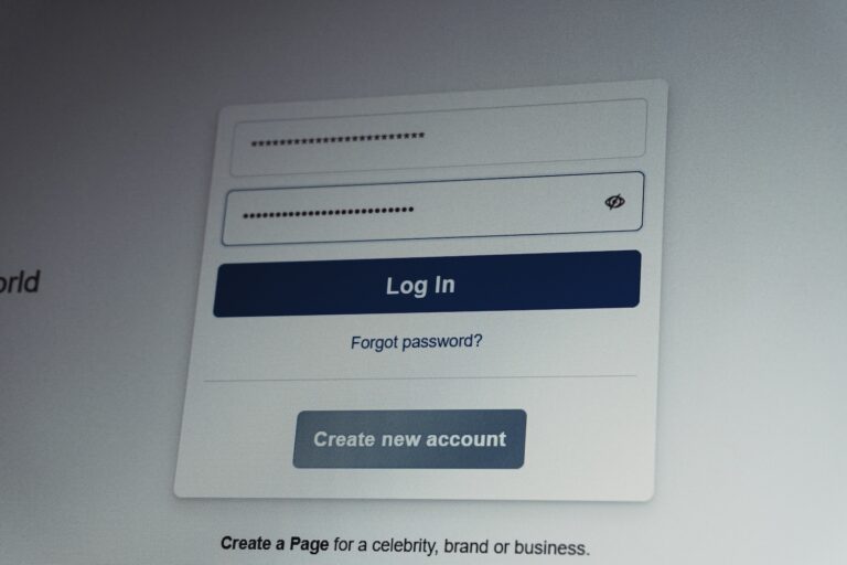 log in window