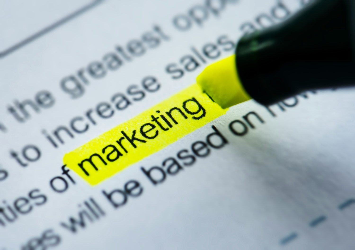 highlighter on word marketing
