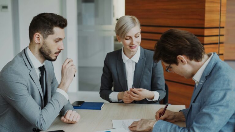 lawyers at a table